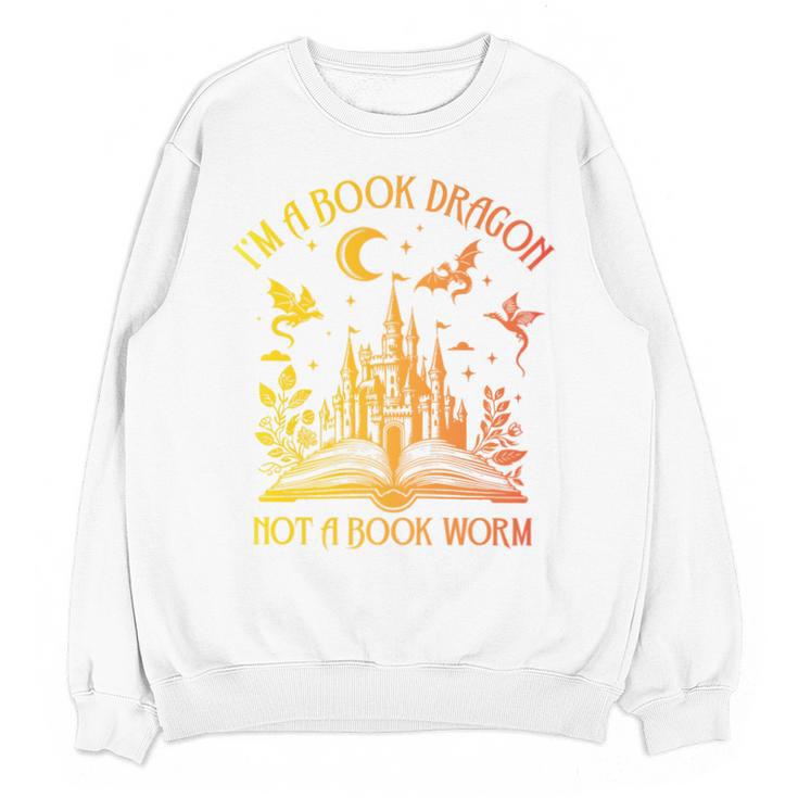 Book Dragon Not Book Worm Premium Unisex Sweatshirt
