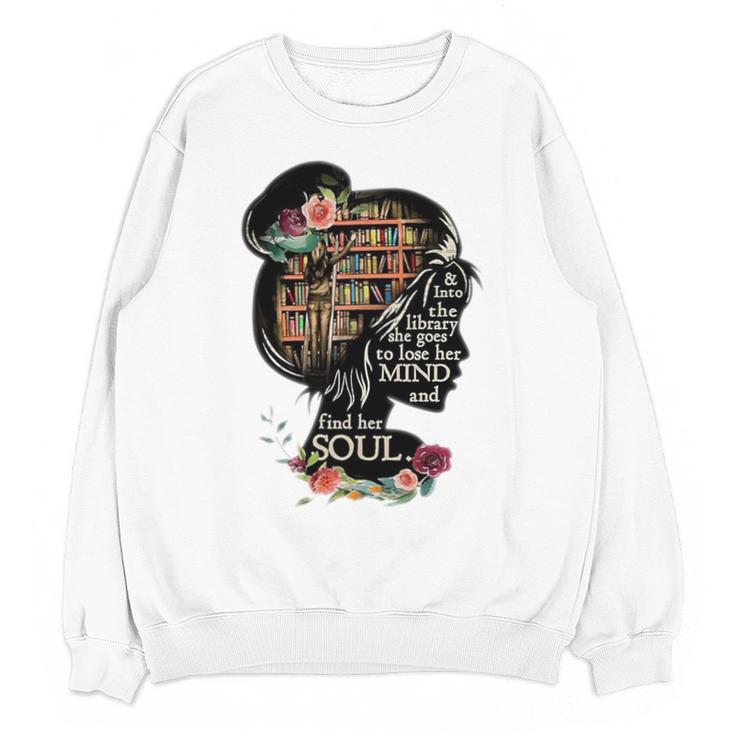 Book Reading Bookworm Book Lover Women Kids Girls Librarian Unisex Sweatshirt