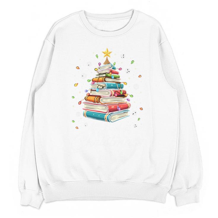 All Booked For Christmas Book Christmas Book Lover Librarian Unisex Sweatshirt