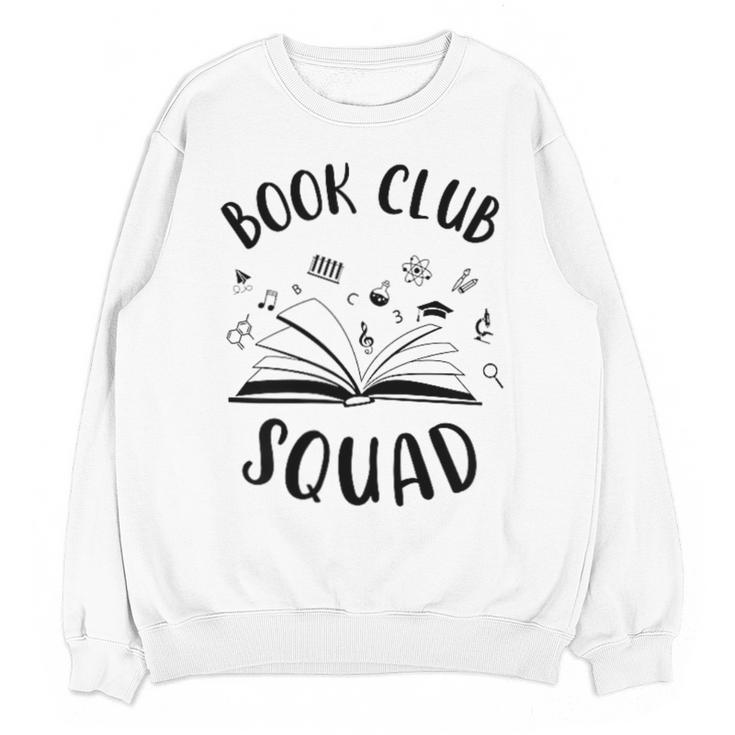 Books Club Squad Reading Book Lover Book Minimalist Team Tee Unisex Sweatshirt