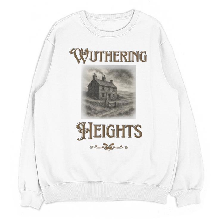 Bronte Novel Wuthering Heights Moorland Gothic Book Cover Unisex Sweatshirt