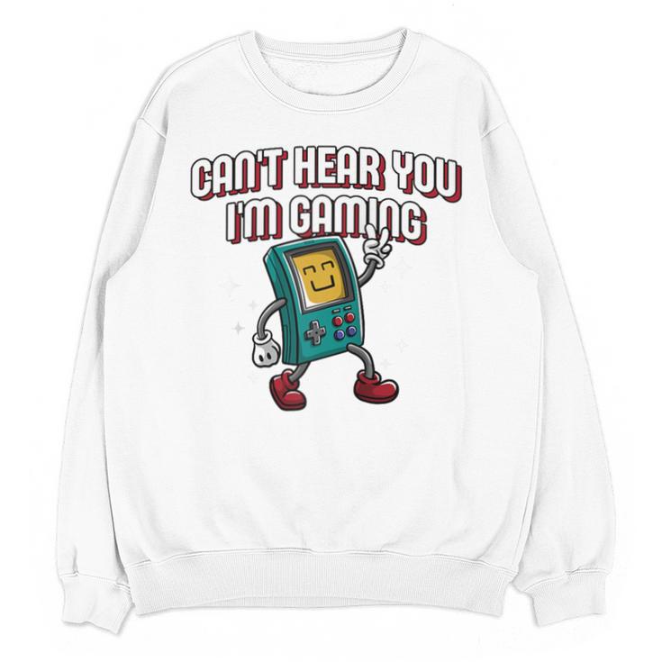 Cant Hear You Im Gaming Introvert Gamer Antisocial Raglan Baseball Tee Unisex Sweatshirt