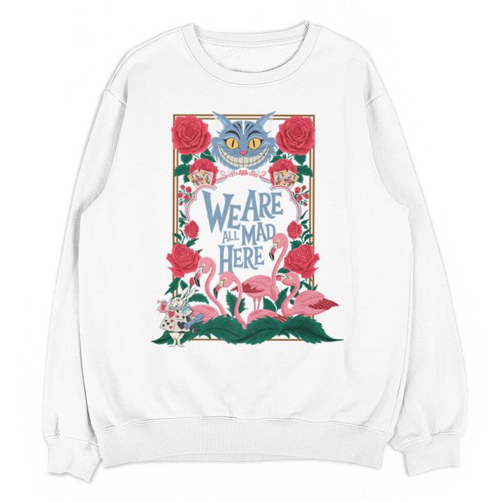Cheshire Cat Alice In Wonderland Vintage Book Premium Unisex Sweatshirt
