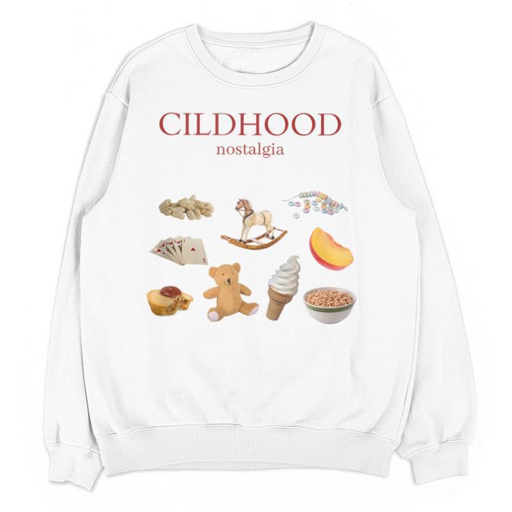 Childhood Nostalgia Good Memories Teddy Bear Ice Cream Unisex Sweatshirt