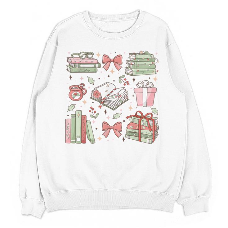 Christmas Book Lover Reading Reader Men Women Kids Xmas Unisex Sweatshirt