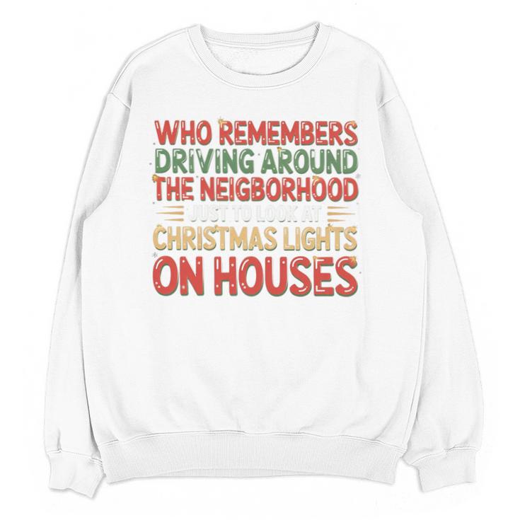 Christmas Lights Nostalgia – Holiday Memory Christmas Spirit Premium Tri-Blend Unisex Sweatshirt