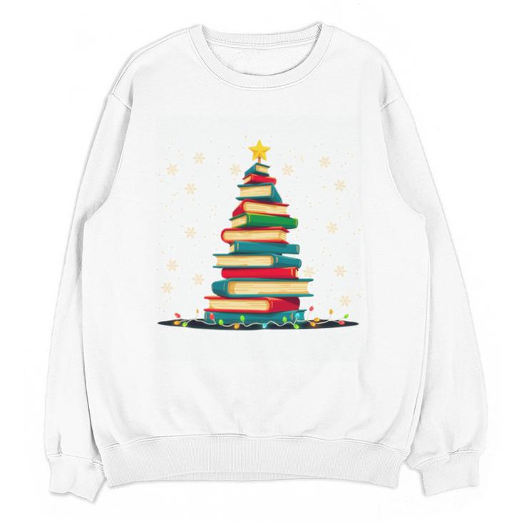 Christmas Tree Of Books Holiday Unisex Sweatshirt