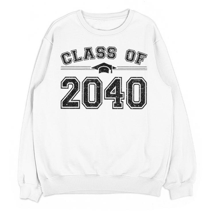 Class Of 2040 Grow With Me Graduation First Day Of School Unisex Sweatshirt