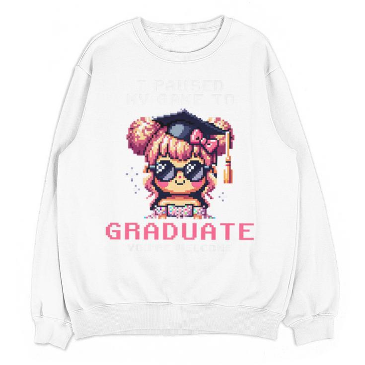 Classic I'm From The 1900s Retro Games Graduating Girl Premium Unisex Sweatshirt