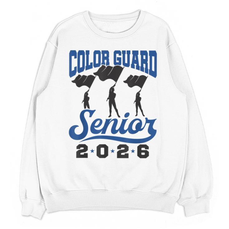 Color Guard Senior 2026 Flags Marching Band Graduation Grad Unisex Sweatshirt