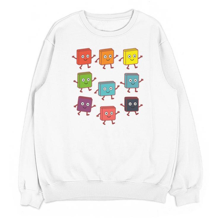 Color Our World Book Lover Reading Bookworm Reader Unisex Sweatshirt