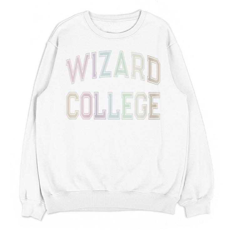 Crazy Sarcastic WIZARD COLLEGE Introvert Anti Social Academy Unisex Sweatshirt