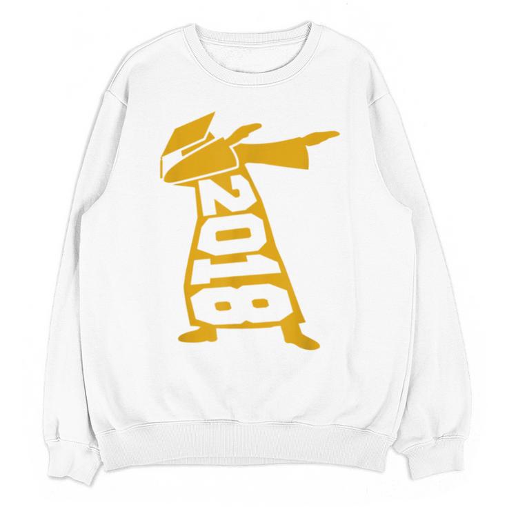 Dabbing Graduation Class Of 2018 T-Shirt School Colors Unisex Sweatshirt