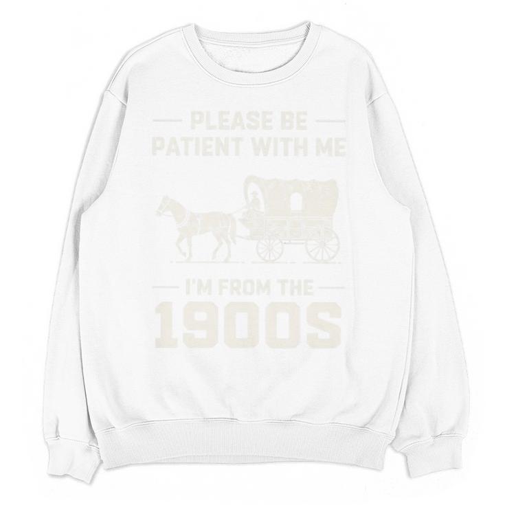 Dad Please Be Patient With Me I'm From The 1900s Vintage Premium Tri-Blend Unisex Sweatshirt