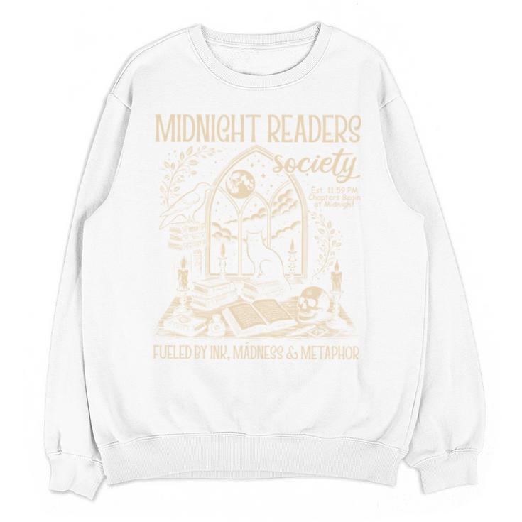 Dark Romance Book Lover Midnight Reading Readers Society Unisex Sweatshirt