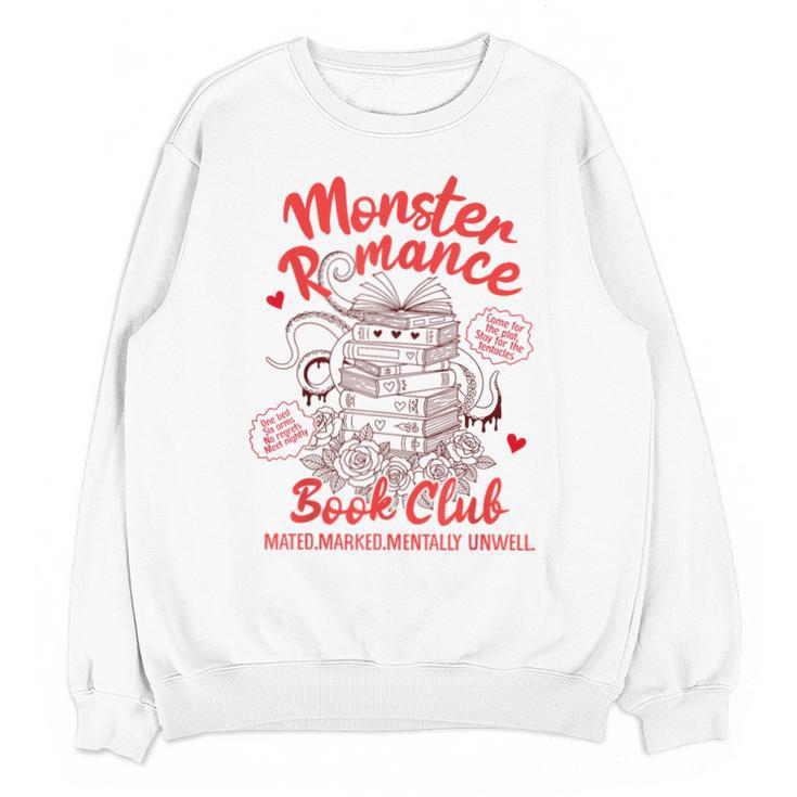 Dark Romance Reader Reading Monster Romance Book Club Unisex Sweatshirt
