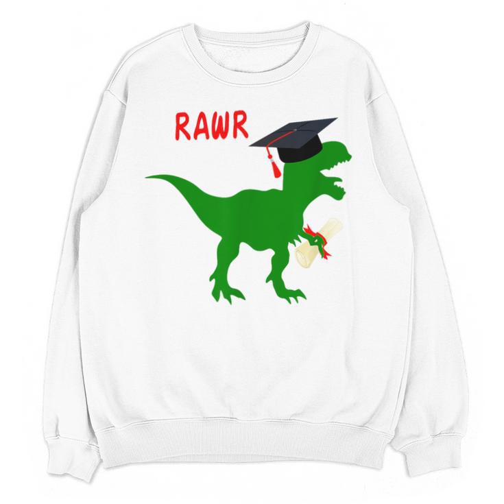 Dinosaur Rawr Diploma Graduate Graduation Unisex Sweatshirt