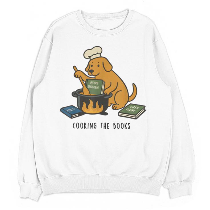 Dog Cooking The Books Unisex Sweatshirt