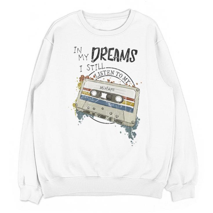 Dreams Of Music Mixtapes Retro Cassette Lifestyle Nostalgia Premium Tri-Blend Unisex Sweatshirt