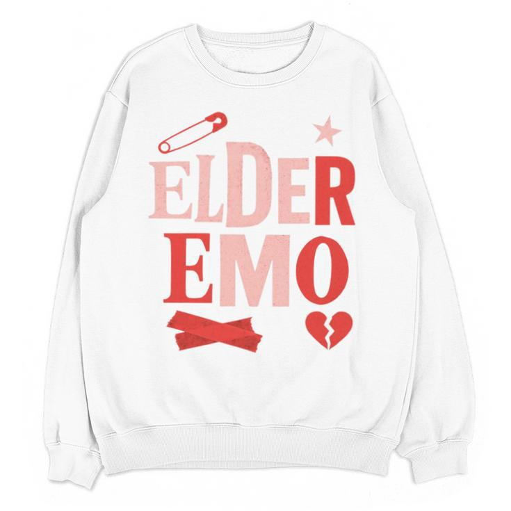 Elder Emo Retro Punk Typography Nostalgia Premium Tri-Blend Unisex Sweatshirt Elder Emo Retro Punk Typography Nostalgia Premium Tri-Blend Unisex Sweatshirt
