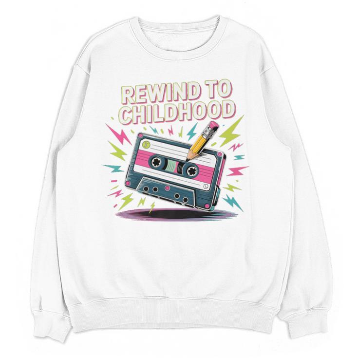 Elder Millennials Embracing 90s Rewind Nostalgia Vibes Premium Unisex Sweatshirt