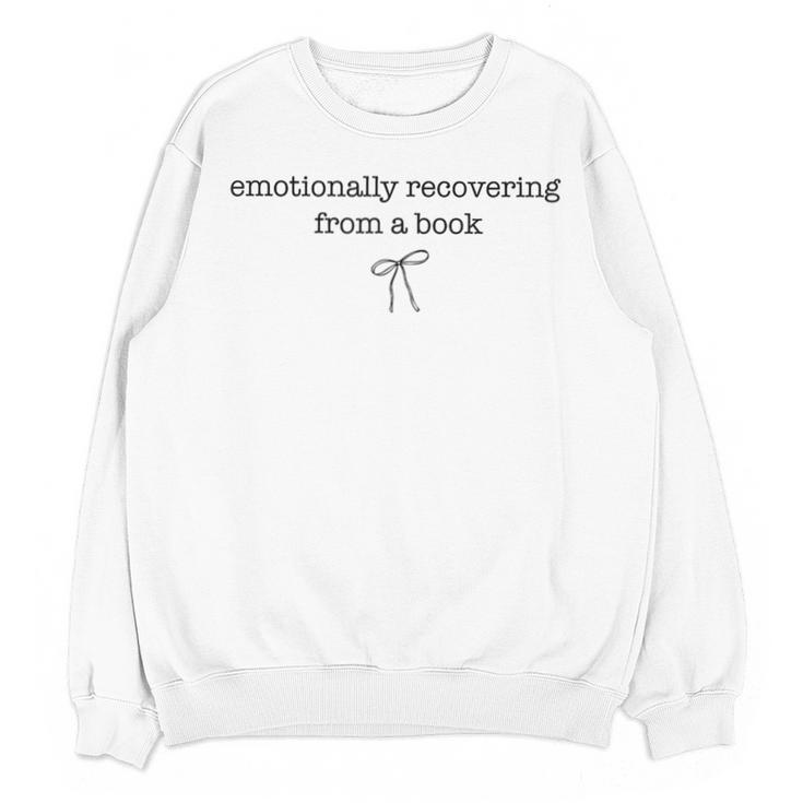 Emotionally Recovering From a Book Subtle Book Lover Unisex Sweatshirt