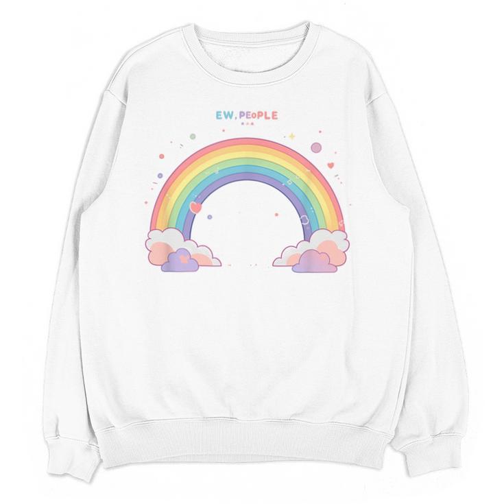 Ew People Antisocial Introvert Kawaii Sarcastic Unisex Sweatshirt Ew People Antisocial Introvert Kawaii Sarcastic Unisex Sweatshirt