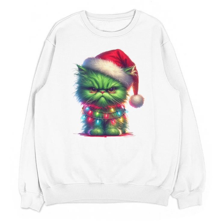 Ew People Meowy Cat Christmas Introvert Men Women Unisex Sweatshirt