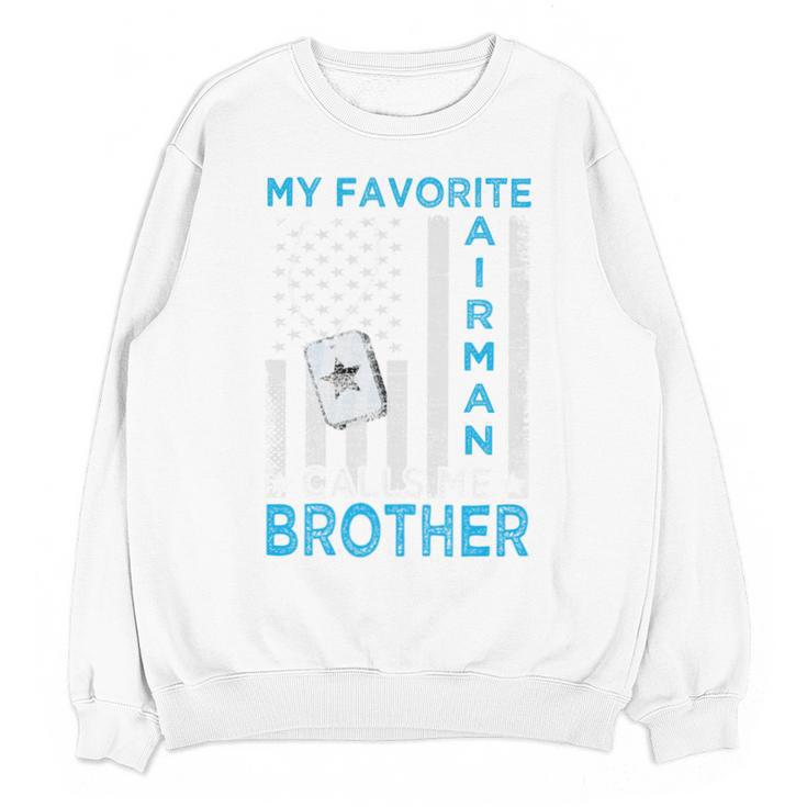 My Favorite Airman Calls Me Brother Airman Graduation Premium Tri-Blend Unisex Sweatshirt