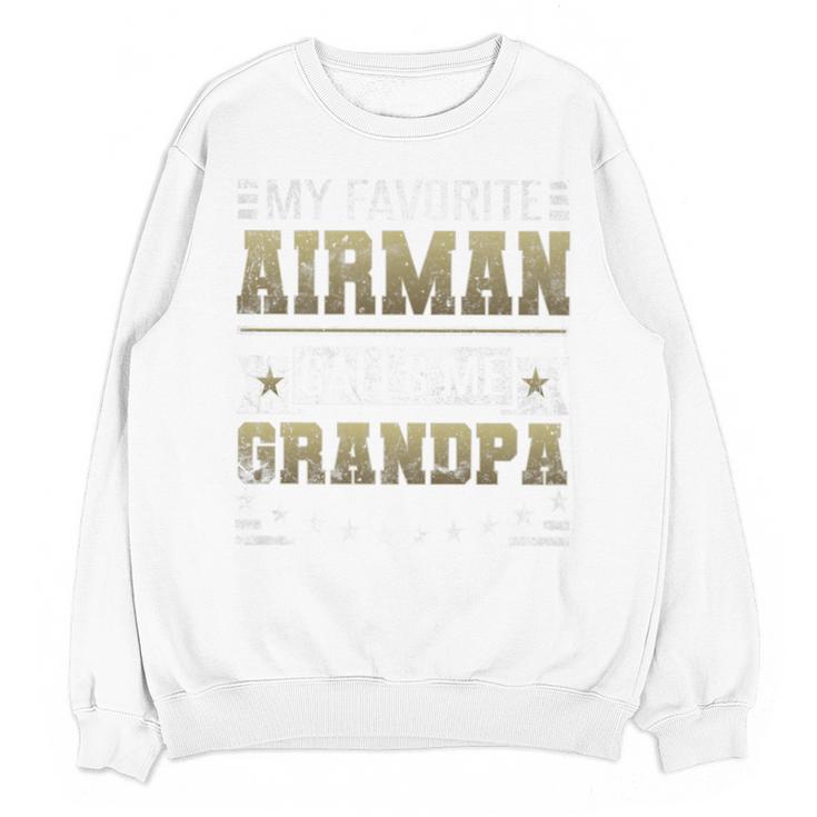 My Favorite Airman Calls Me Grandpa Airman Graduation Premium Unisex Sweatshirt