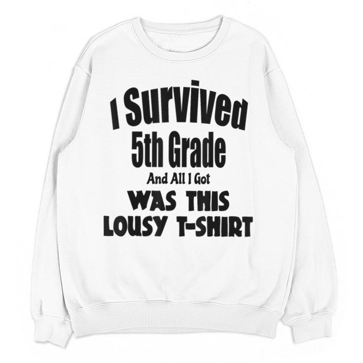 Fifth 5th Grade Graduation Shirt Child Graduate Education Unisex Sweatshirt