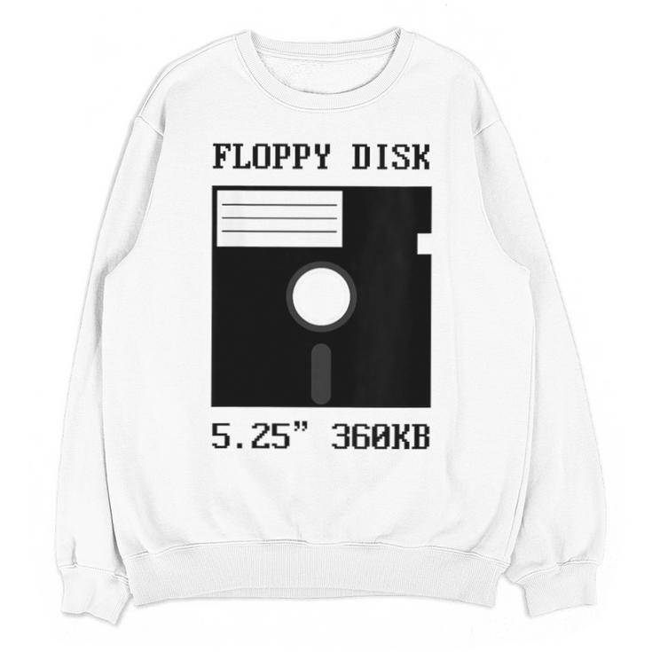 Floppy Disk Computer Nostalgia Fun PC Enthusiast History Unisex Sweatshirt