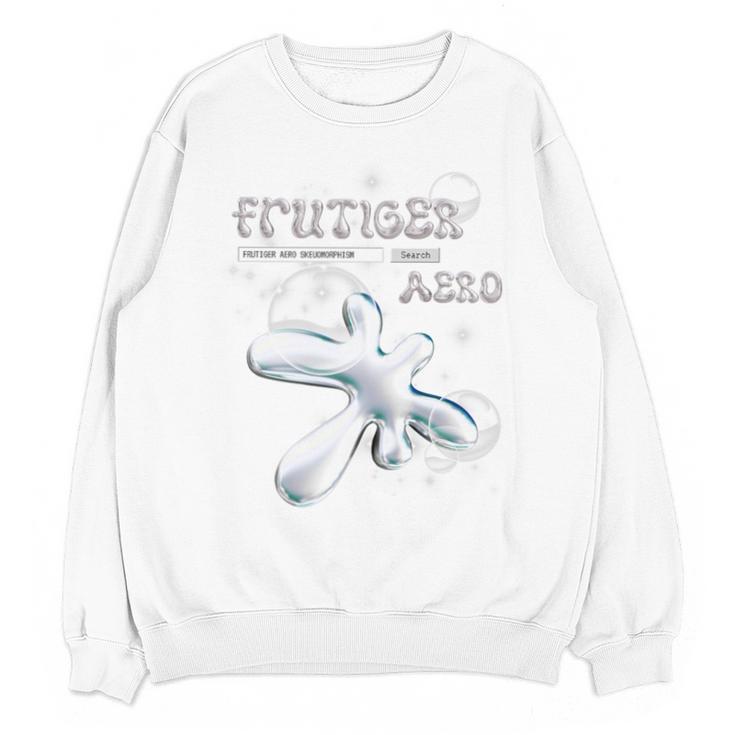 Frutiger Aero Y2K Fashion Trends Statement Piece Tech Orb Premium Tri-Blend Unisex Sweatshirt