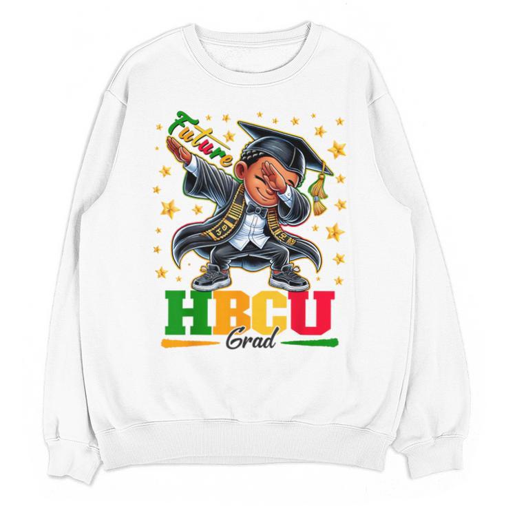 Future HBCU Grad Dabbing Kid Graduation For Boys Kids Unisex Sweatshirt
