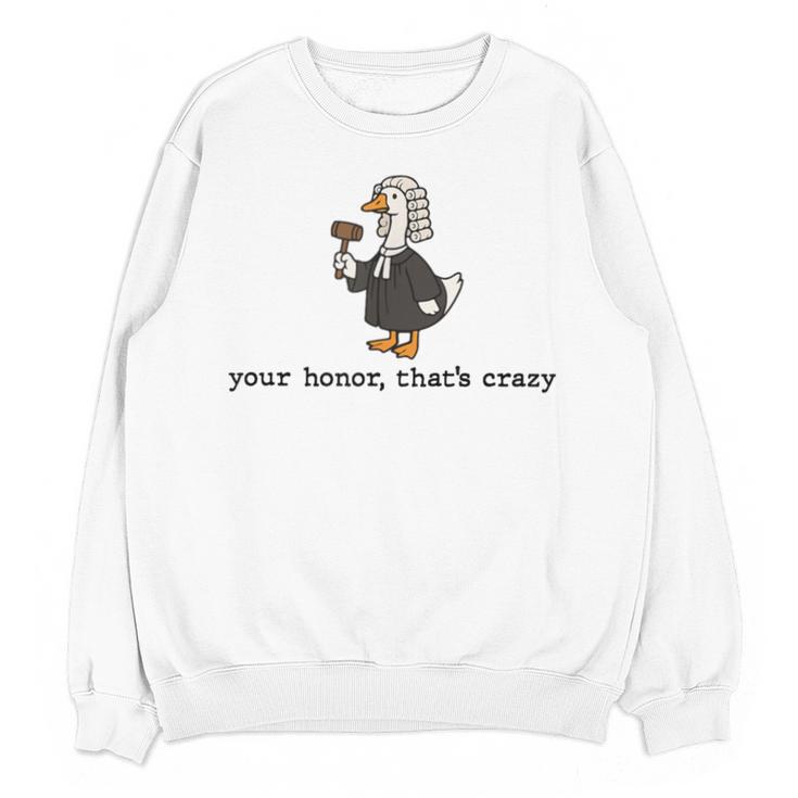 Goose Silly Lawyer Law Student School Graduation Unisex Sweatshirt