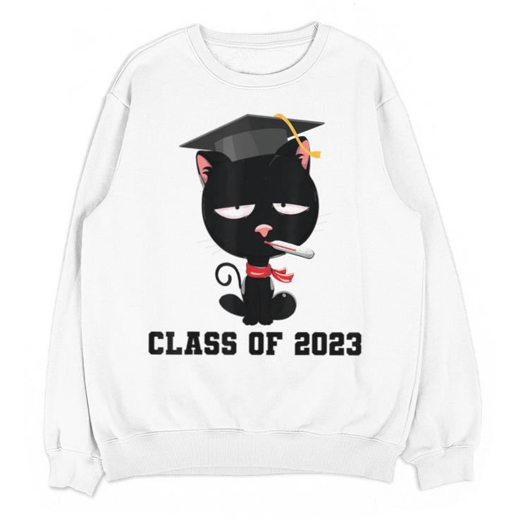 I Graduated Class Of2023  Cat Graduation Unisex Sweatshirt