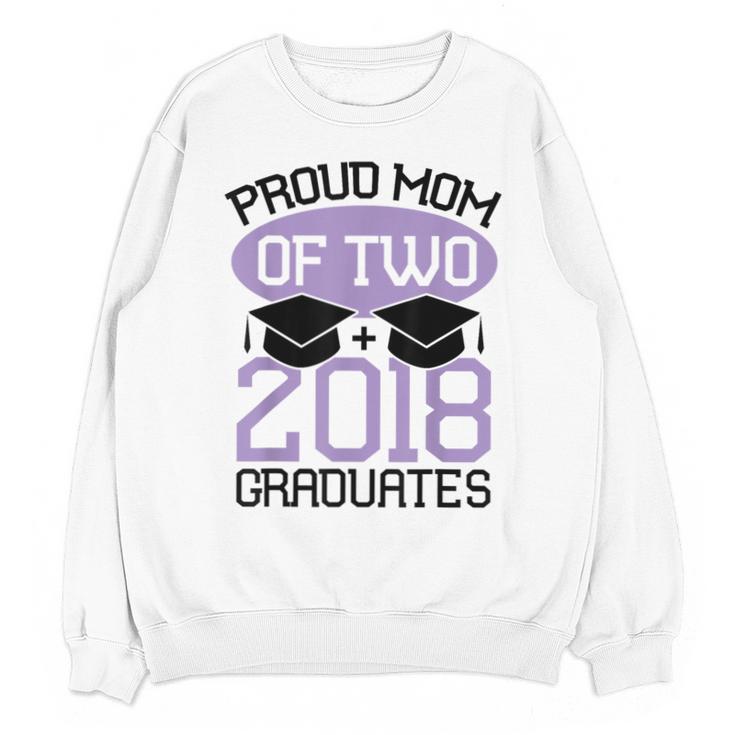 Graduation Shirt For Mom Of Twins Proud Mom Twins Tee Unisex Sweatshirt