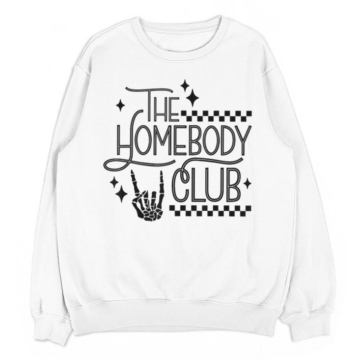 The Homebody Club Retro Introvert Antisocial Unisex Sweatshirt
