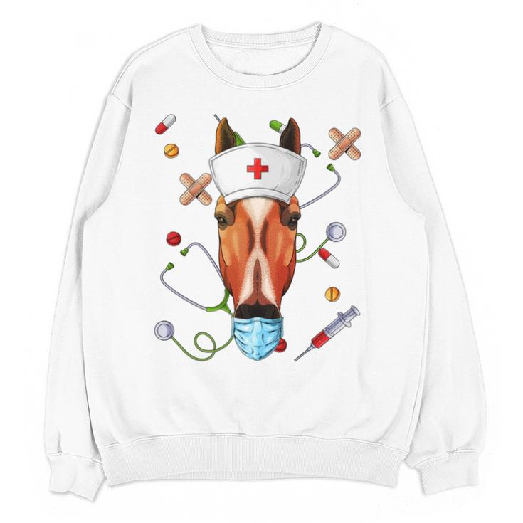 Horse Nurse RN ER Nursing School Graduation Unisex Sweatshirt