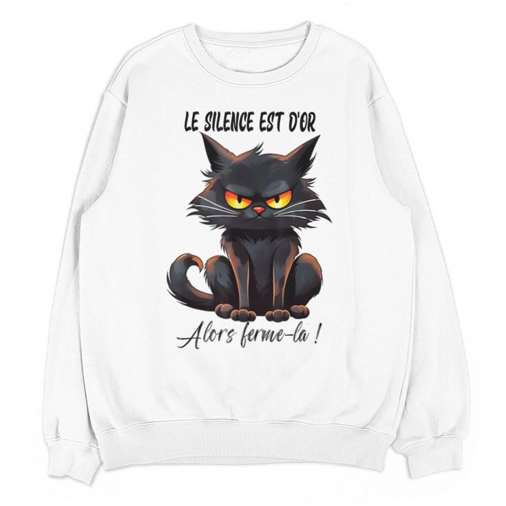 Humor Provocateur Sarcasm Closes The Silence Introvert Chat Unisex Sweatshirt