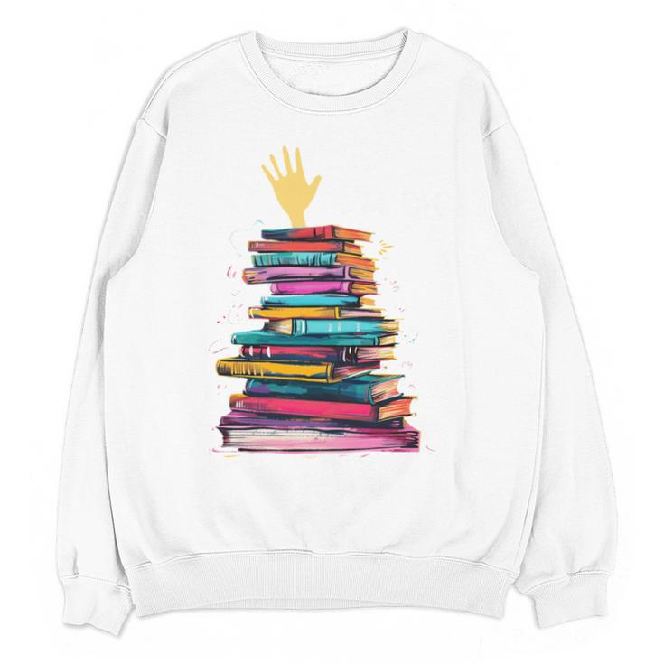 I'm OK Reading Books Library Bookworm Bookish Book Lover Unisex Sweatshirt