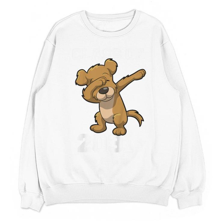 Kids Class Of 2031 Shirt Graduation Dabbing Dog Shirt Unisex Sweatshirt