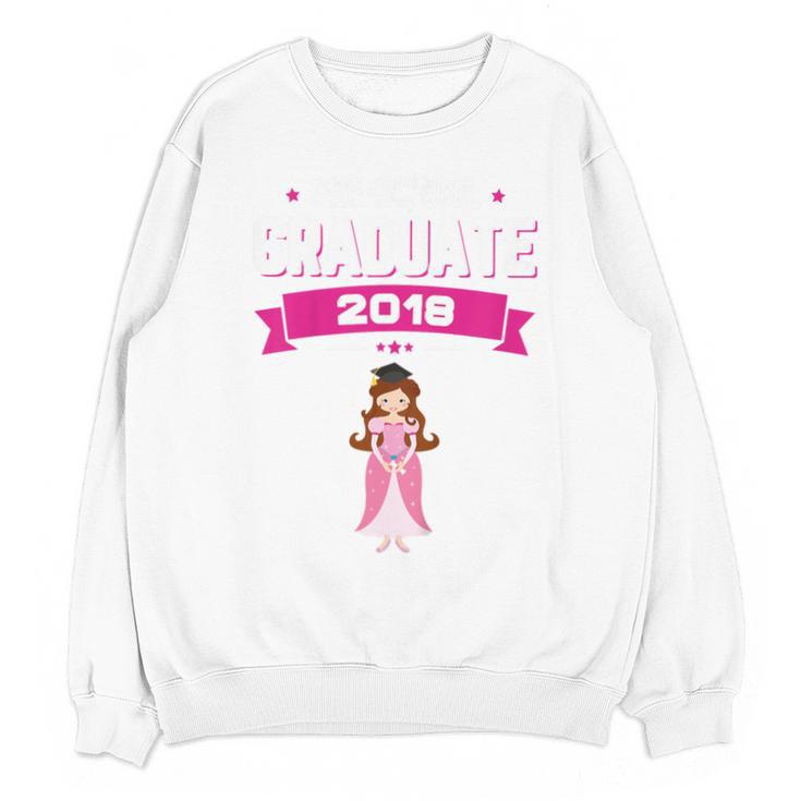 Kids Princess Girl Preschool Graduate 2018 Graduation Pre-K Unisex Sweatshirt