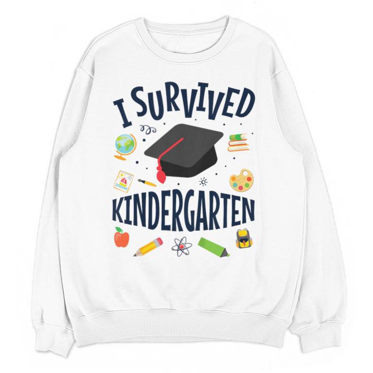 Kindergarten Graduation Shirt I Survived Kindergarten Unisex Sweatshirt