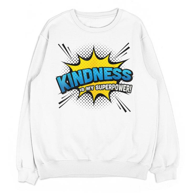 Kindness Is My Superpower Retro Comic Book T-Shirt Unisex Sweatshirt