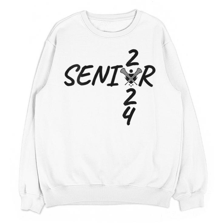 Lacrosse Senior 2024 Sticks And Ball Graduation Unisex Sweatshirt