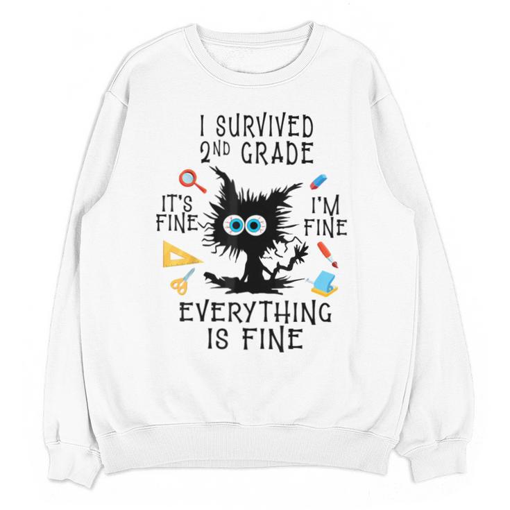 Last Day Of School Student Graduation I Survived 2nd Grade Unisex Sweatshirt
