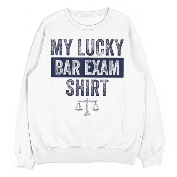 Law School Graduation Him Her Lucky Bar Exam Unisex Sweatshirt