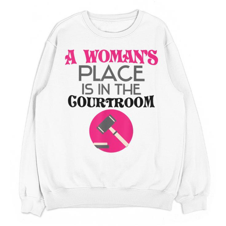 Lawyer Attorney Law School Graduation Female Women Unisex Sweatshirt