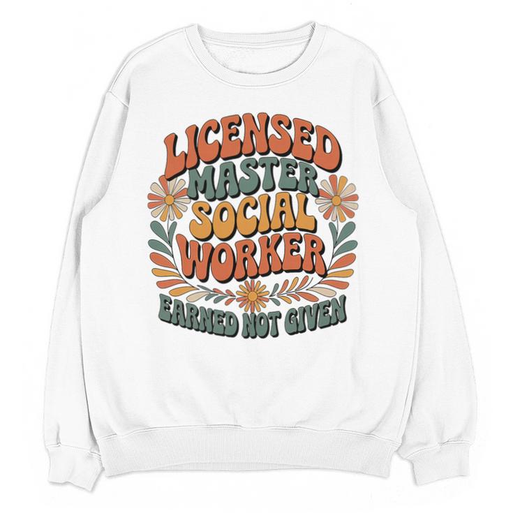 Licensed Social Worker Masters MSW LMSW Graduation 2026 Premium Tri-Blend Unisex Sweatshirt